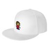 Fashion Alex Kidd Pixel Art Flat Brim Sun Hat  American Street Style Brand Cap