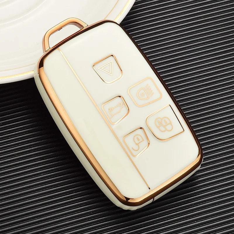 Car Remote Key Case Cover Shell For Land Rover Range Rover Discovery 4 Jaguar Sport Evoque Freelander Velar XE XJ XF Guitar TPU