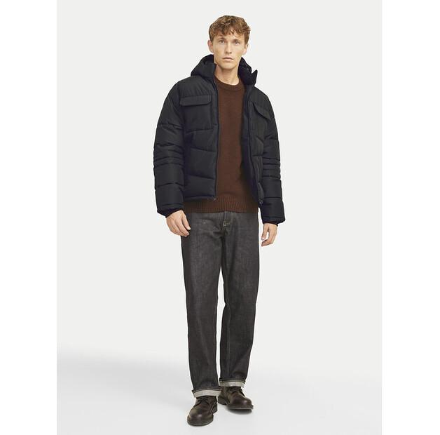 Зимняя куртка Jack&Jones, модель 12256858, черная, стандартный крой