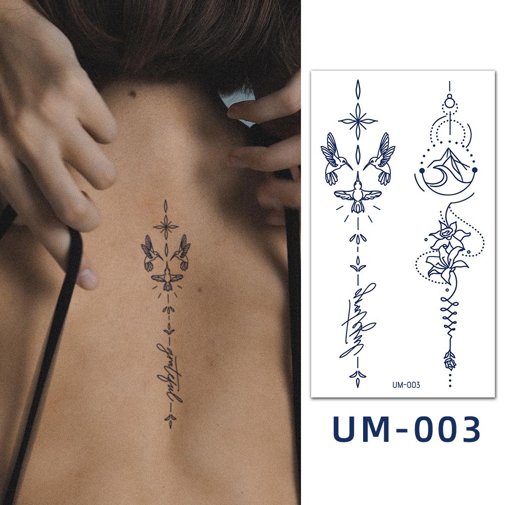 Sexy Women Temporary Tatoo Designs Waterproof Temporary Long Lasting 2 Weeks Tattoos Semi Permanent Effect