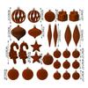 Boules de Noël en velours Incassables Ampoules de décoration pour la maison Décorations de sapin de Noël en velours Pour l'intérieur l'extérieur le jardin