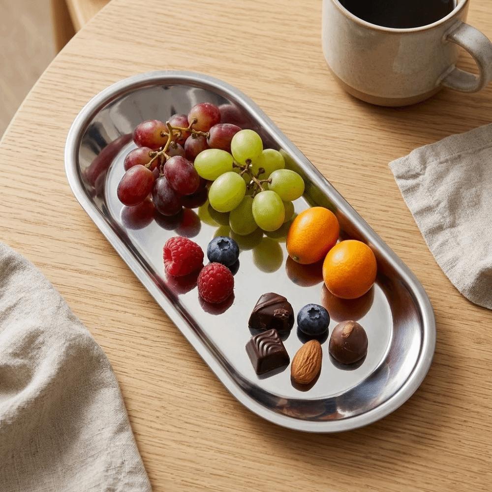 Thickened Pastry Tray Smooth Towel Dish Sturdy Display Plate Afternoon Tea S