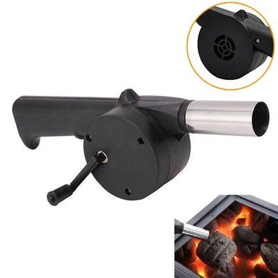 Piknik Barbekü Yangın Ekipmanları için Açık Barbekü El Krank Powered Fan Hava Üfleyici