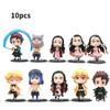 10pcs Slayer Demon Character Toy Doll Pvc Model Desktop Decoration Gift Childred