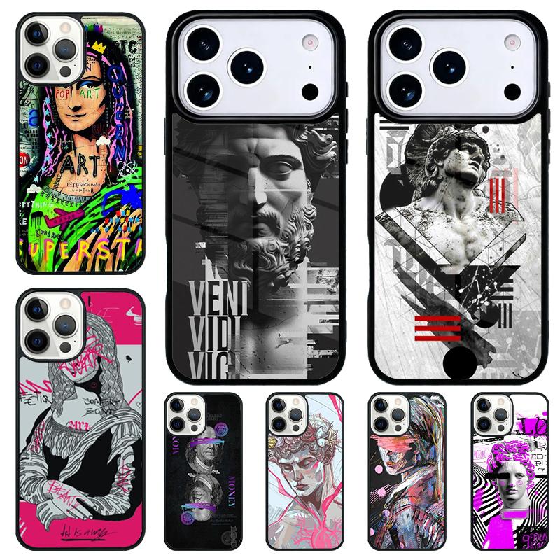 Art Reference Phone Case for iPhone 17 Air 16 15 11 12 14 13 Pro Max Shockproof Cover