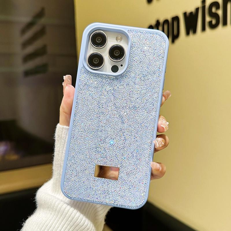 Luxury Shiny Rhinestone Phone Case for Iphone 16 15 14 13 12 11 Pro Max Plus Stylish Women's Back Shock Resistant Case