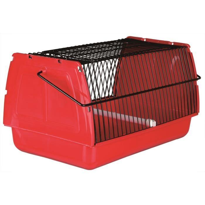 Boîte De Transport - TRIXIE - Noir - 30x18x20cm - Pour Rongeurs Et Petits Oiseaux - Poignée Amovible