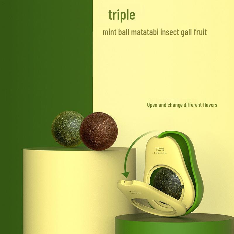 Catnip Teething Ball: Bite-Resistant & Lickable Toy for Kitten Teeth Cleaning and Boredom Relief