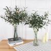 77cm Künstliche Olivenbaumzweige mit Olivenfrucht Grünes Blatt Kunstpflanzen-Bouquet für Hochzeit Zuhause Vasendekor Partyzubehör Geschenk
