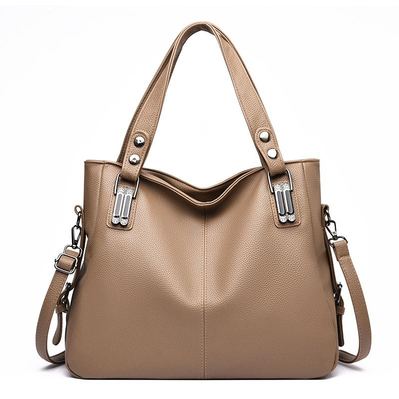Nákupní taška s vzorem liči pro každodenní použití, Dámská kabelka, Ležérní a módní, Jednoramenná crossbody taška