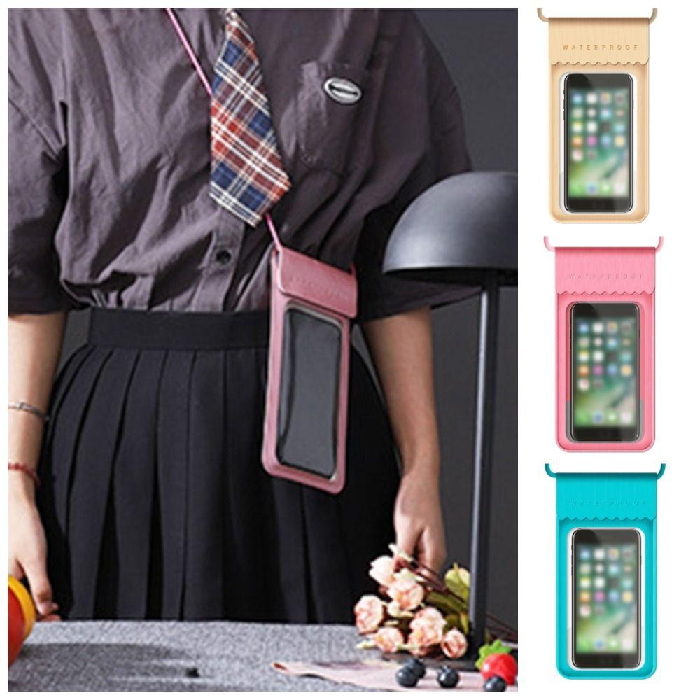 Touchable Screen Waterproof Mobile Phone Bag IPX8 Waterproof Swimming Storage Bag Boating