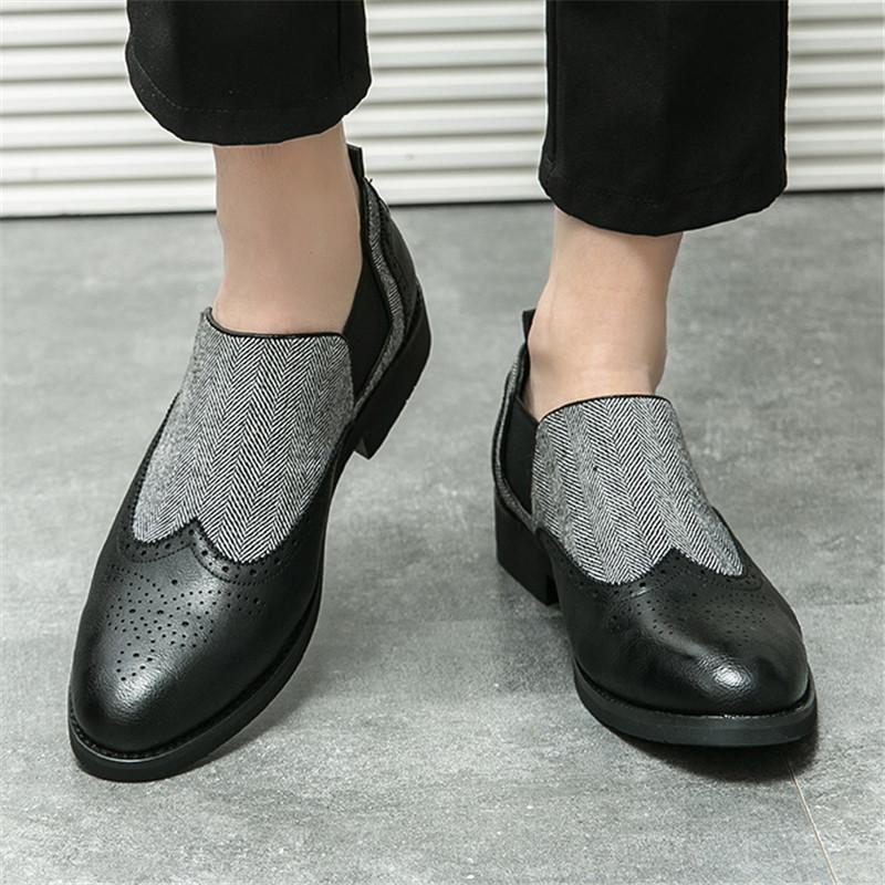 Designer Neue Mode Herren Gemischte Farben Kleid Business Brogues Freizeitschuhe Herren Loafers Party Hochzeitskleid Homecoming Schuhe