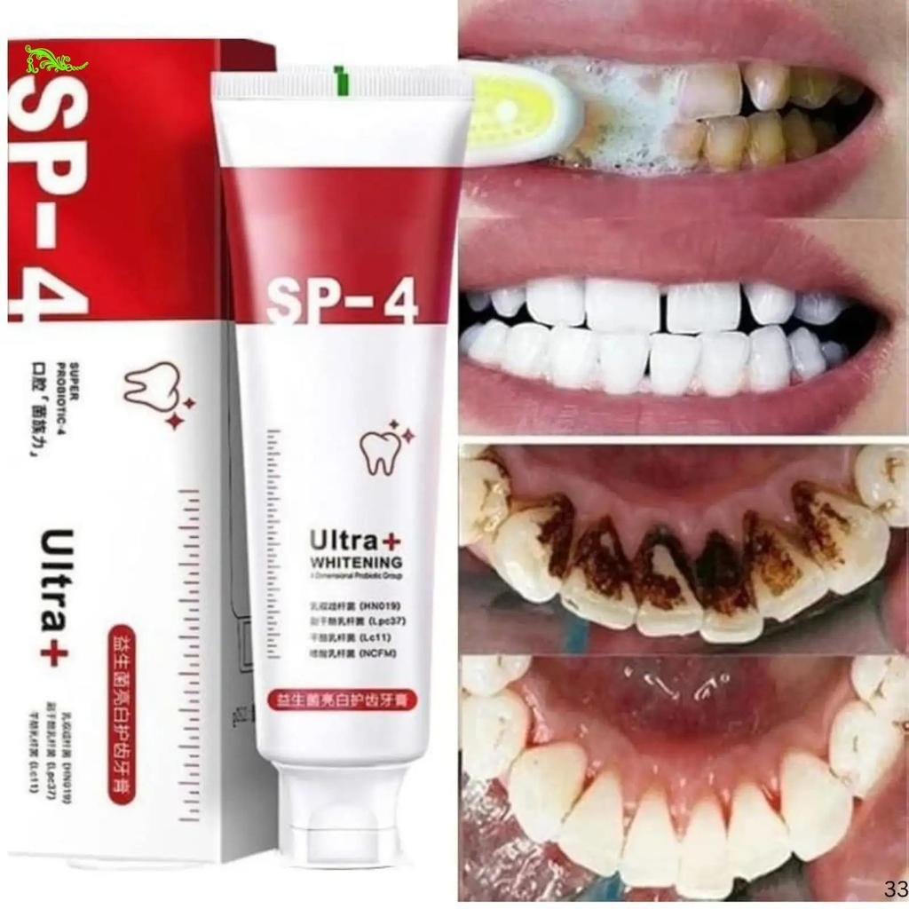 Pasta de dientes SP-7 para el cuidado de la salud bucal Pasta de dientes blanqueadora con probióticos profundos Producto para blanquear los dientes con triple efecto de aliento fresco