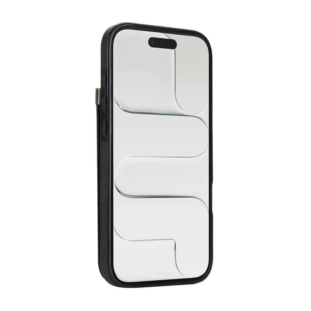 For iPhone Air Case TPU + PU Leather Hardware Decor Phone Cover with Card Holder