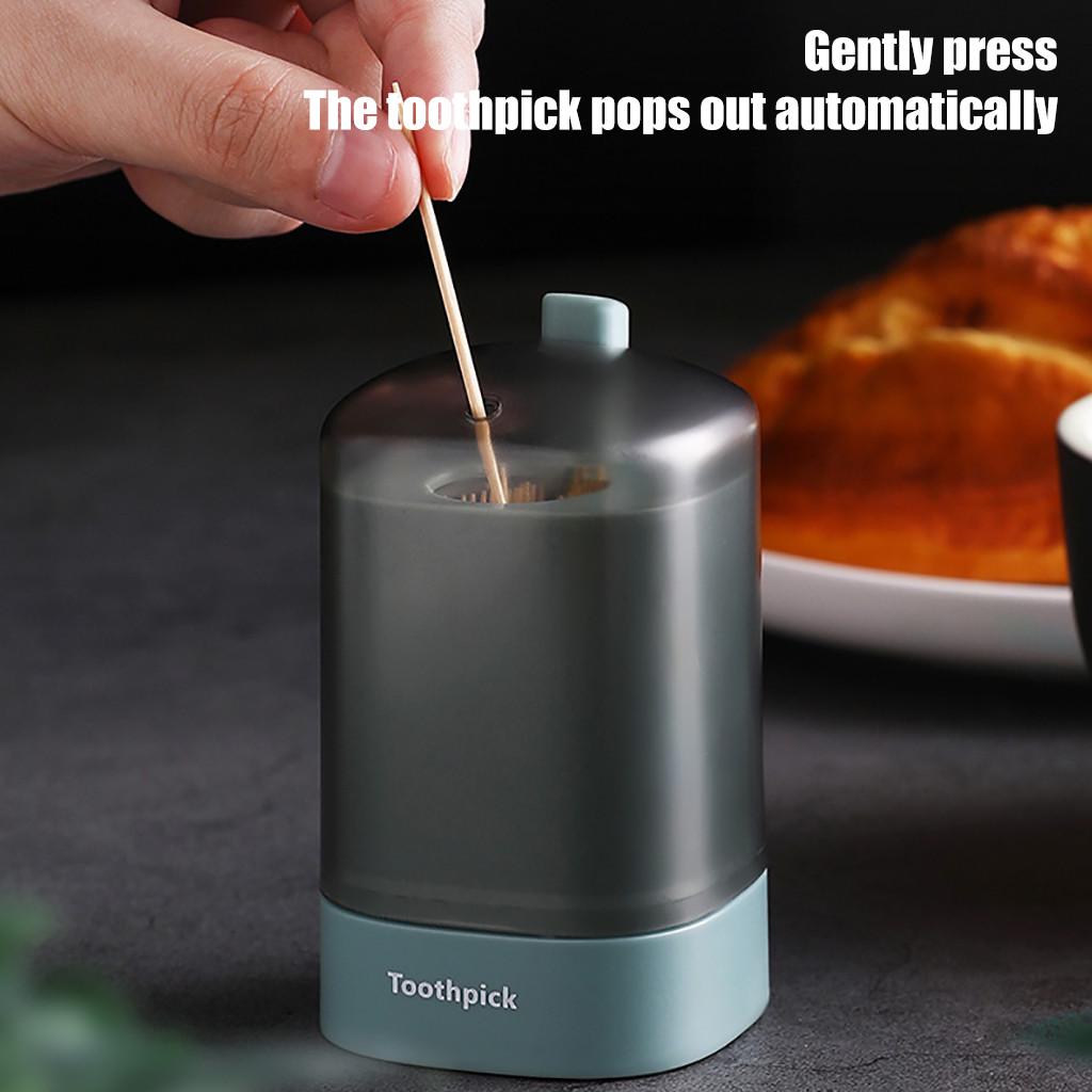 Automatic Pop-up Toothpick Box Holder Container Portable Toothpick Dispenser