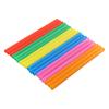 Colorful Straws Drinking Smoothie Flat End Multi Color Oversized