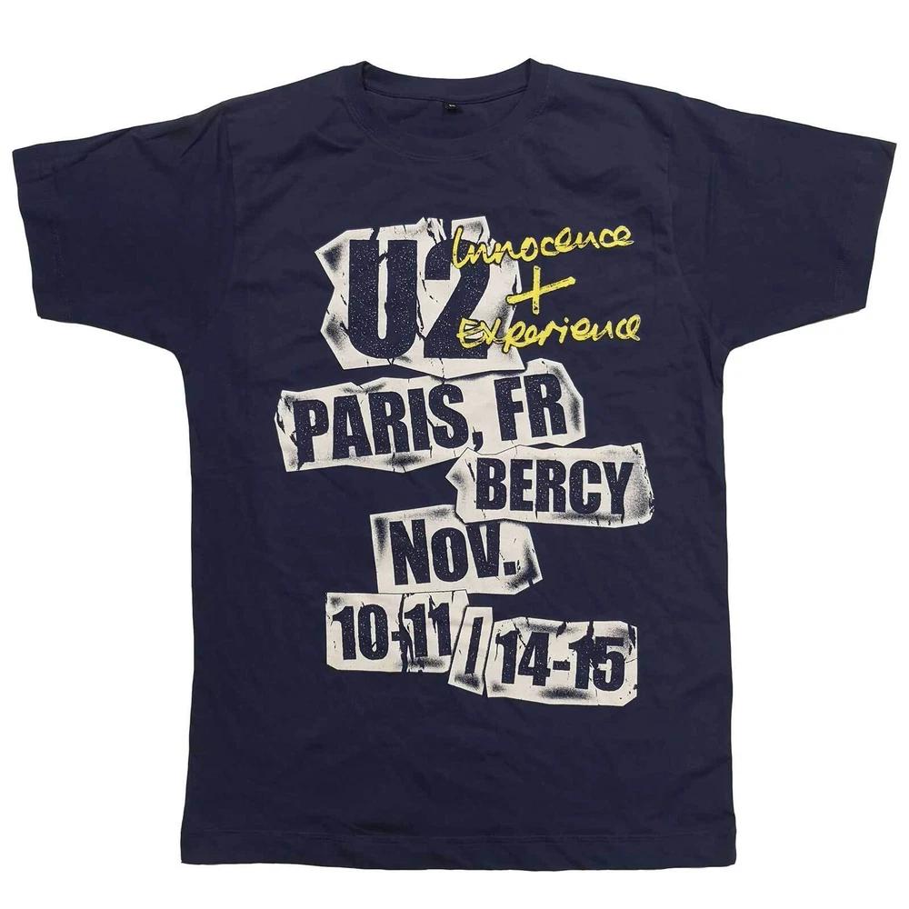 U2 Unisex Tshirt Ie Paris Event 2015 (Extour) S