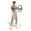 Adidas KTM83 Camo Shorts In Silver Pebble Size L Men's 3-Stripes (JI8589), (5 Inches)