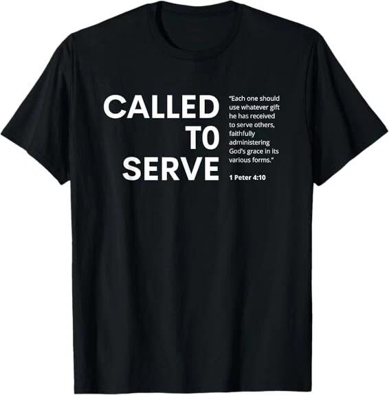 Men s and Women s T-shirts NEW LIMITED Called To Serve - Gospel Christian Missions Design Tee T-Shirt S-3XL XXXL