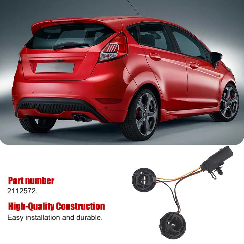 12V Rear Brake Tail Light Bulb Wiring Cluster Holder H1BB13A412AB For Ford Fiesta 2112572 H1BB-13A412-AB Taillight Bulb Socket