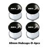 For MG 4pcs 56/60mm Car Wheel Center Hub Caps Emblem Stickers Tire Rim Covers Auto Accessories GT ZR RX5 RX8 3 5 6 7 HS ZS GS bso1