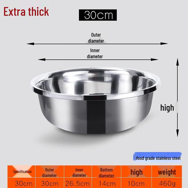 Huihuang Thickened Deep Stainless Steel Multi-Purpose Basin