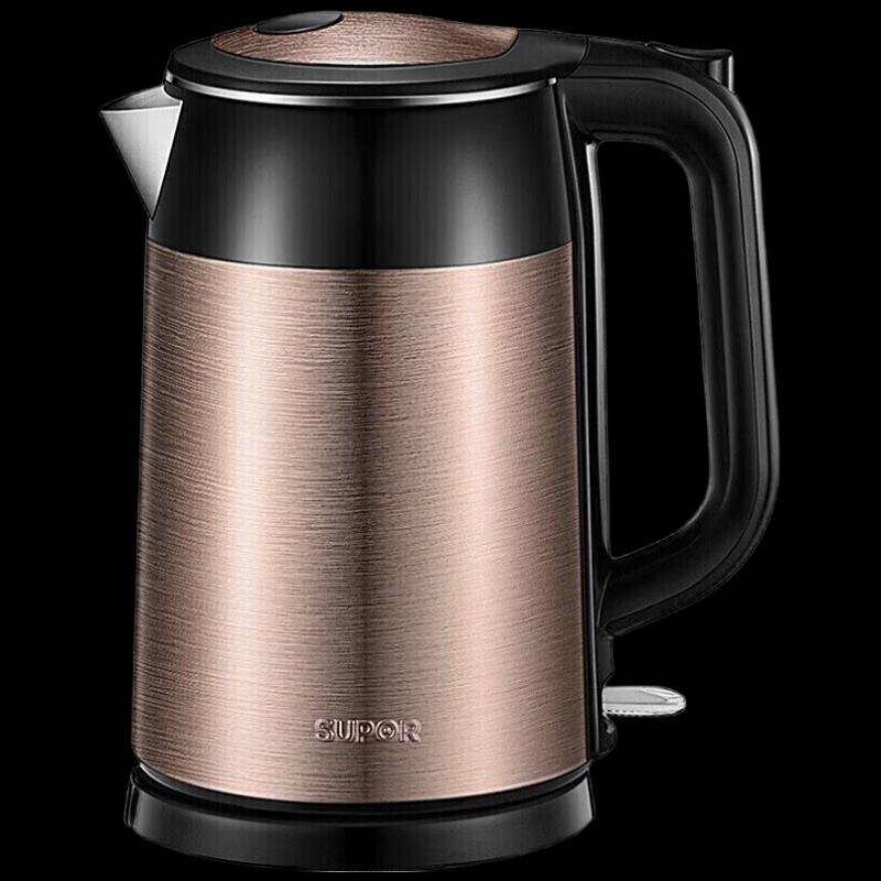 SUPOR 1.7л Двухстенный Электрический Чайник из Нержавеющей Стали Вилка CN (адаптер в комплекте)