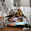 Dynamic Football Stars printed flannel breathable and warm blanket, a stylish home gift, suitable for home, office and bedspread use. 15a144