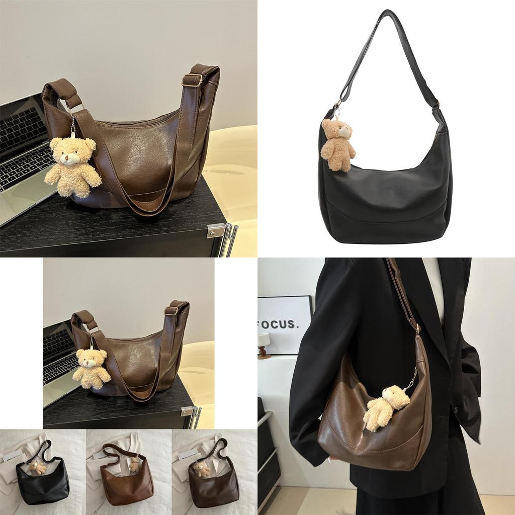 Stylish Casual Large Capacity Tote Bag For Women 2024 New Korean Trend Pu Material