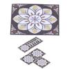 20PCS Self Adhesive Tile Diagonal Sticker Waterproof Tile Floor Wall Stickers Floor Decals