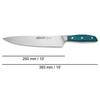 ARCOS Brooklyn - Couteau de Cuisine (250 mm) - Acier Inoxydable / Micarta Bleu
