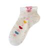 Women's Dot Yarn Boat Socks Trendy Cute Shallow Invisible Socks Cartoon Japanese Style Bunny 3D Socks