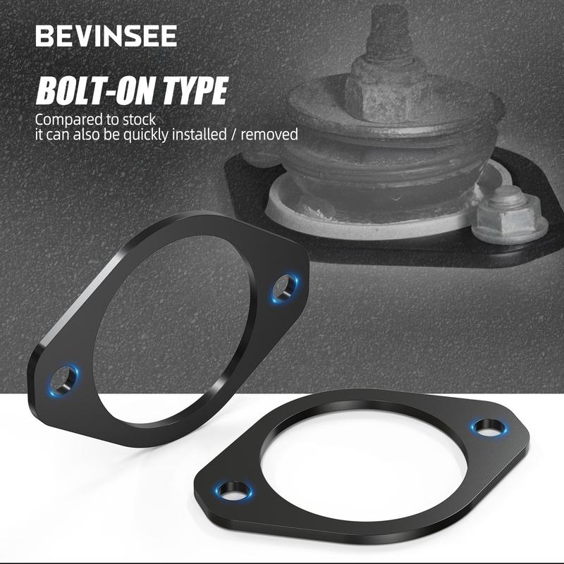 BEVINSEE Steel Rear Strut Tower Shock Mount Reinforcement Set for BMW E46 E36 E30 Z3 Z4 323 325 328 M3, Replace for 33526772864