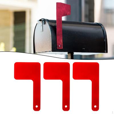 3 Drapeaux de Boîte aux Lettres pour Boîtes aux Lettres Sortantes Fournitures, Décoration Facile à Installer Extérieur