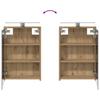 Bathroom Cabinet Set 3 Pcs 106 X 16 X 62.5 Cm Engineered Wood