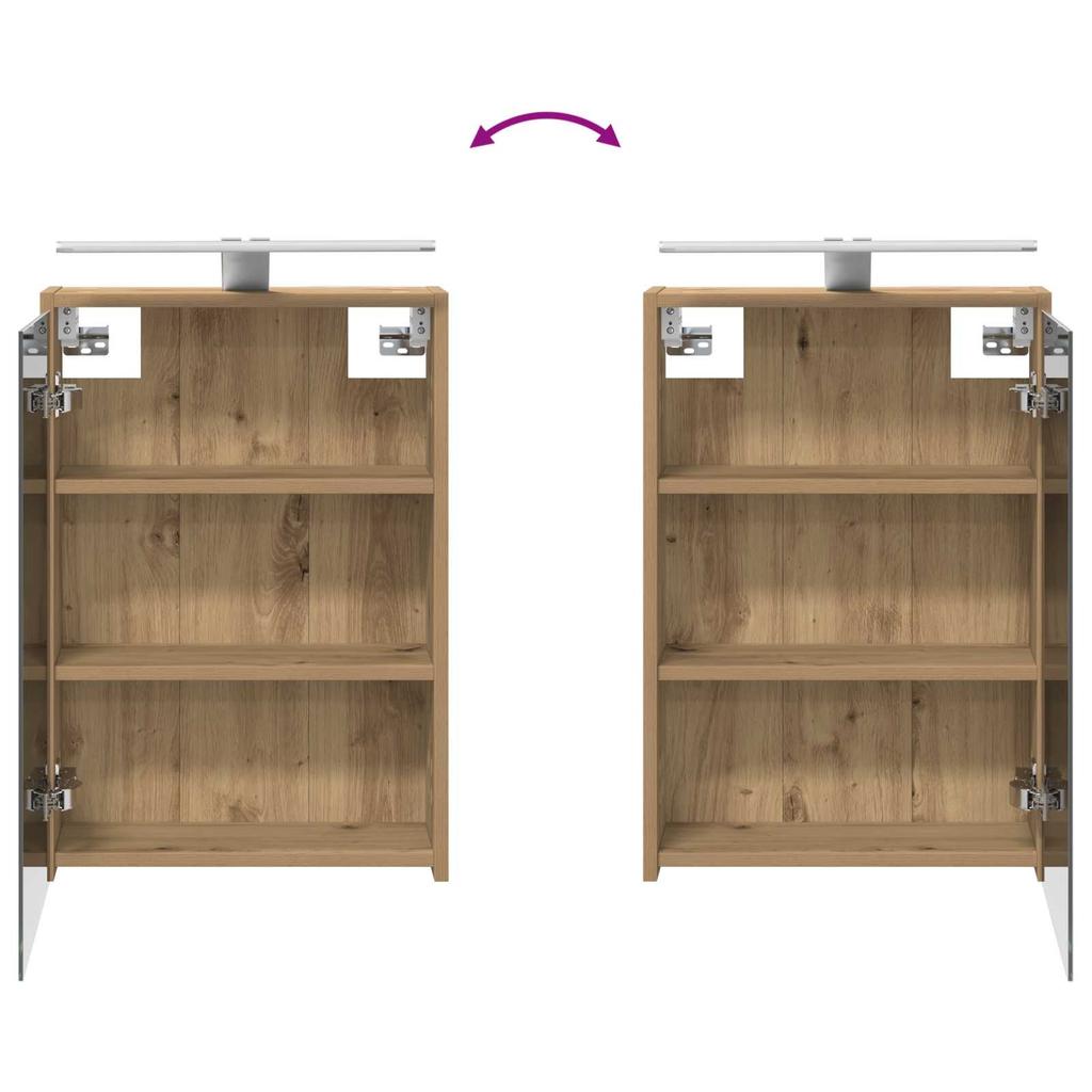 Bathroom Cabinet Set 3 Pcs 106 X 16 X 62.5 Cm Engineered Wood