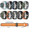 Silicone Strap for Apple Watch Series 10 Ultra 9 8 7 SE 6 5 4 3 2 1 46mm 49mm 45mm 44mm 42mm Dual Color Sport Wrist Band