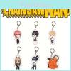 Portachiavi in Acrilico Chainsaw Man Stampa Double Sided Personaggio dei Cartoni Animati Ciondolo per Borsa