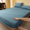 1PC Bed Sheet Elastic Fitted Sheet Mattress Cover Couple Bed Linen Bedspread With Elastic Band Bed Sheet Solid Color Mattress Cover