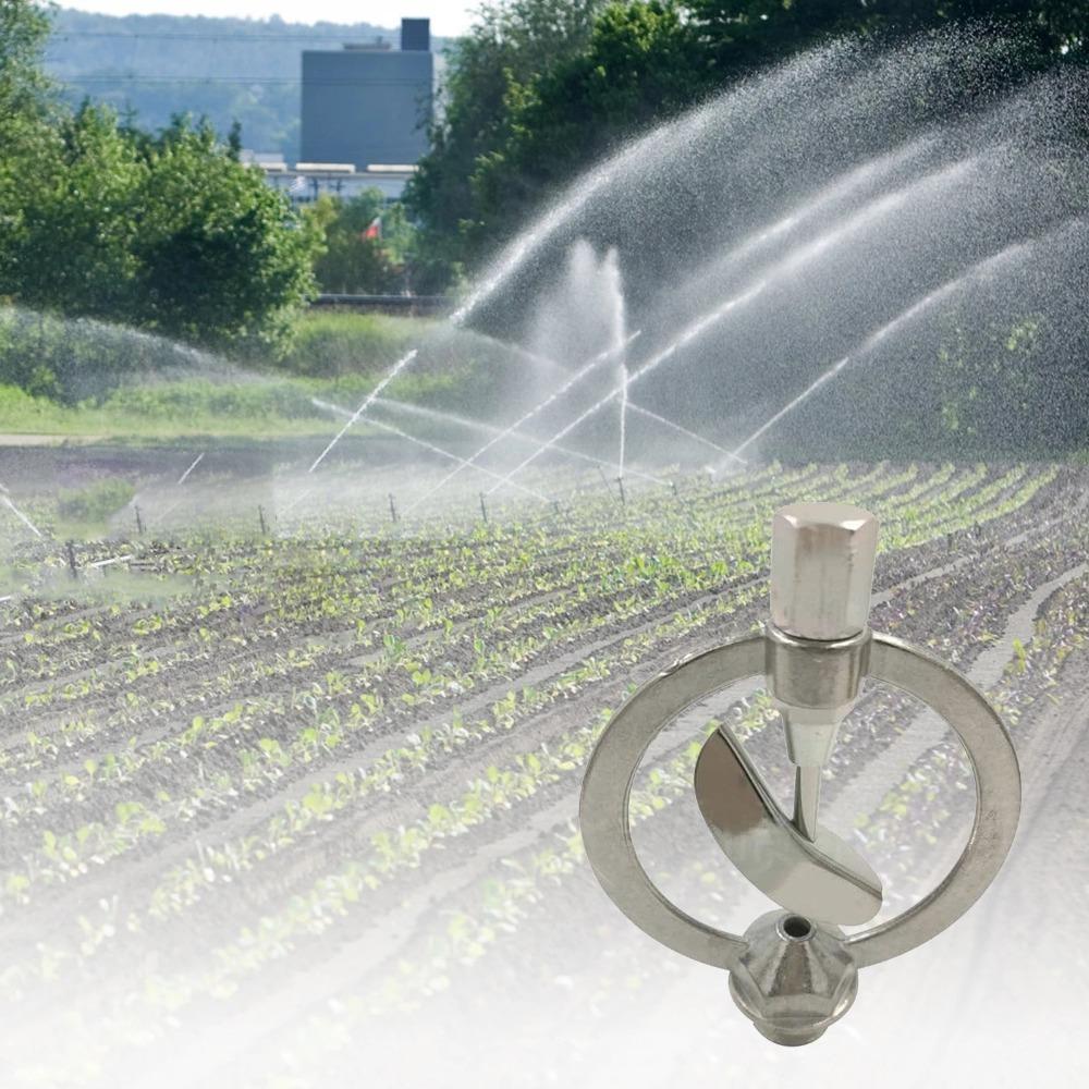Heavy Duty 360 Degrees Rotary Automatic Watering Scattering Nozzle Metal Butterfly Head Garden