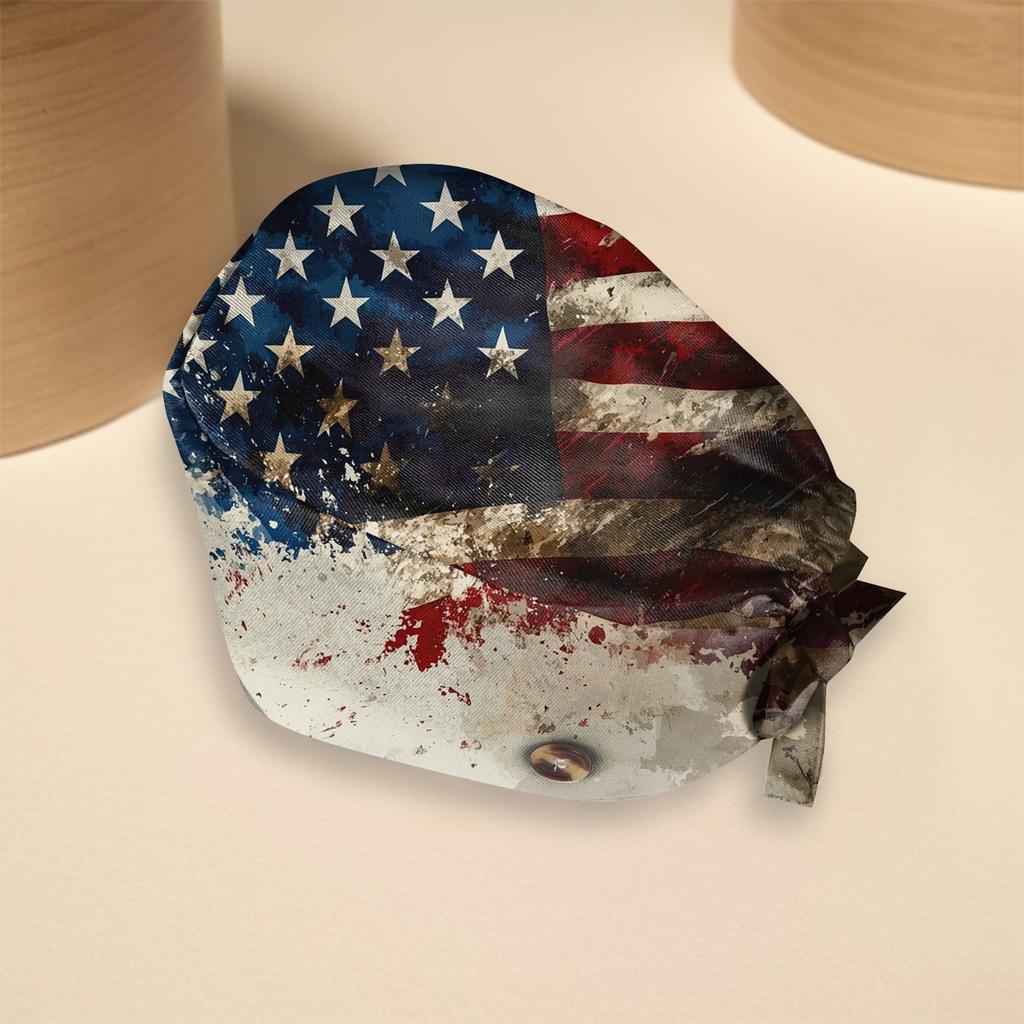 Fashion Print Work Hat Casual Wash Hat Bag Cap