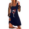 Brand Fall New Womens Dress With Christmas Wine Glass Design And Long Sleeves For Casual Street Style