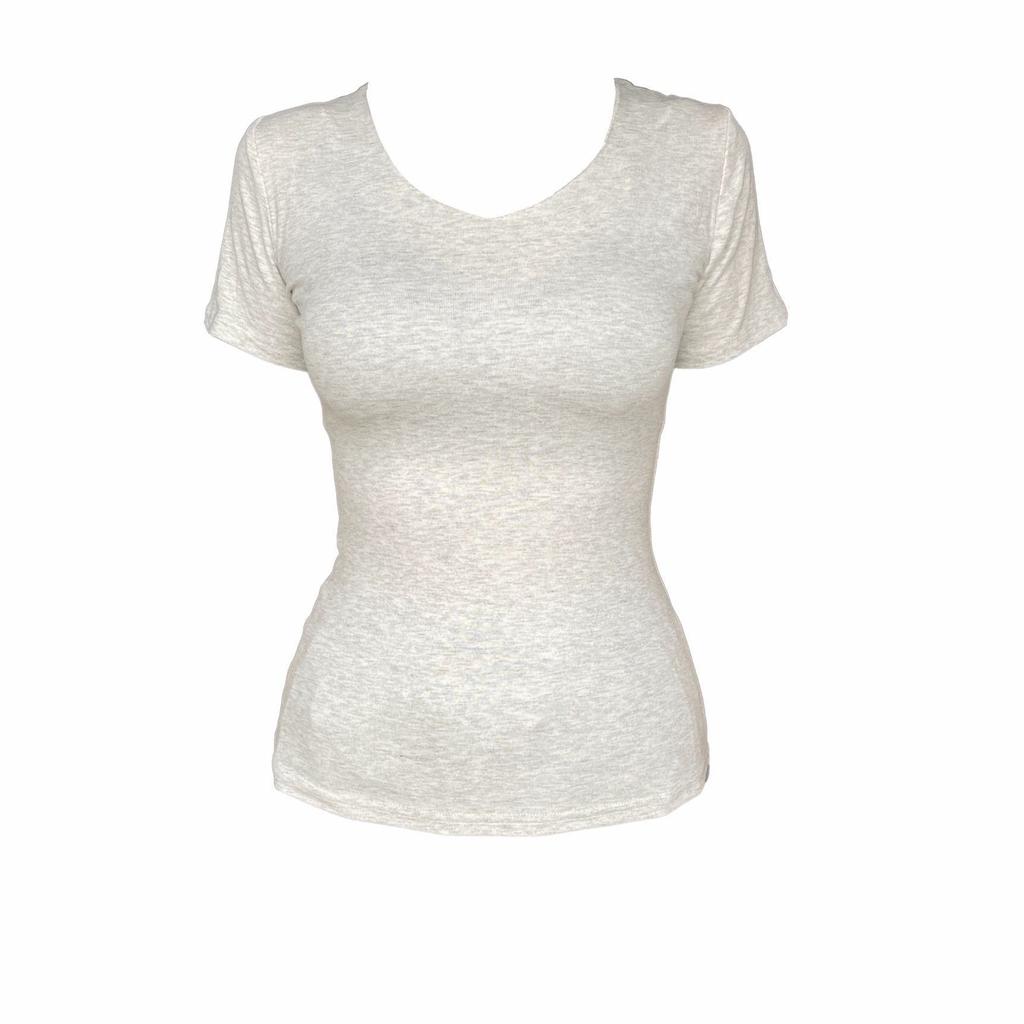 waist and shoulder V-neck short-sleeved slim-fitting and thin T-shirt, summer new pure lust Spice Girl sexy niche top