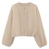 Women's Casual Fashion Loose Solid Color Short  Jacket With Pockets