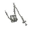 Chrome Hearts CH Cross Clavicle Chain: Trendy Unisex Pendant Necklace, Korean/Japanese Style, Thai Silver Finish