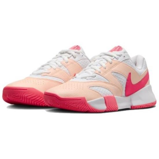 Nike Court Lite 4 White Crimson Tint Aster Pink Hot Punch Womens FD6575-101