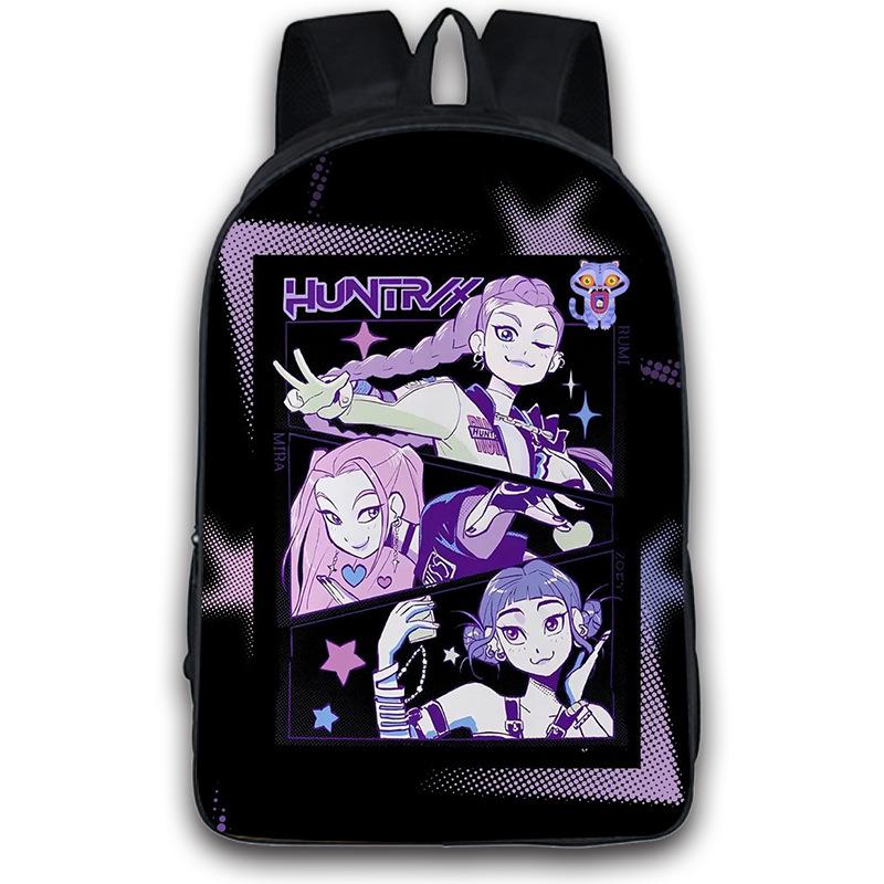 Kpop Demon Hunters Backpack Boys Girls Zoey Mira Rumi Bookbag Knapsack Schoolbag Rucksack Travel Backpacks Birthday Gifts