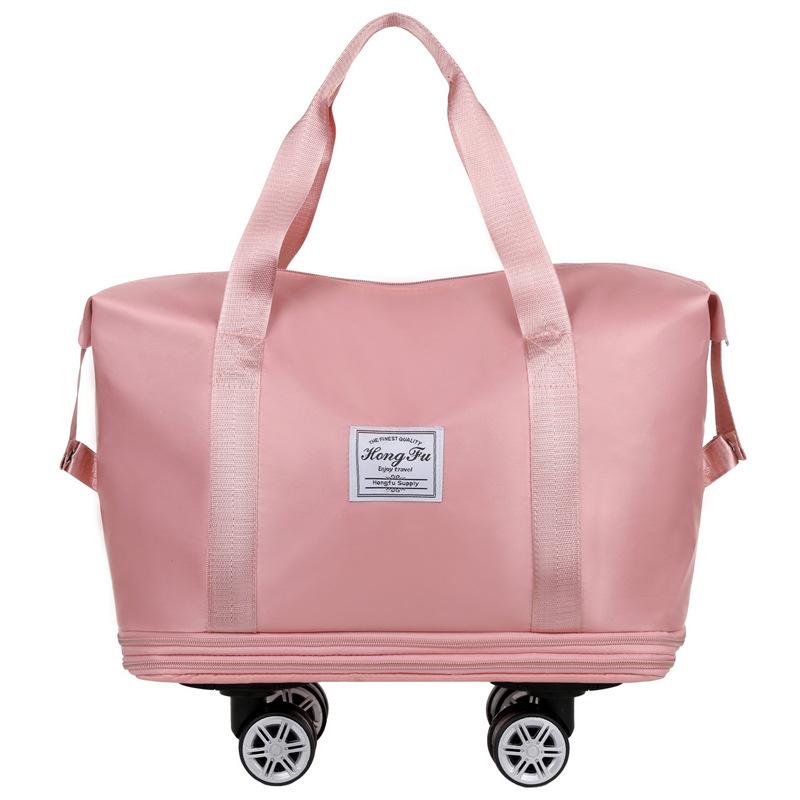 Universal Wheel Travel Bag Women's Handheld Down Bag Short-distance Travel Foldable Travel Bag Large Capacity Business Travel Bag