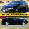 Black Door Handle Front Left Right Side LH RH for 2006-10 Hyundai Sonata Outside