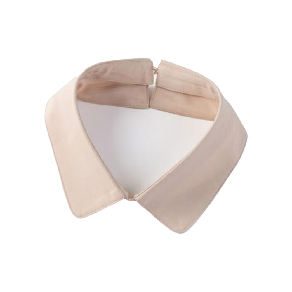

Solid Color Detachable Fake Collar Lapel Design Shirt Faux Collar Versatile Necktie Collar Women абрикосовий